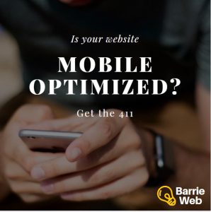 Barrie Web develops Mobile Optimized websites.